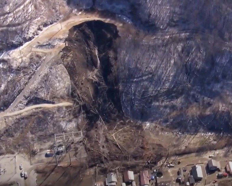 The 17 February 2025 landslide at Fleming-Neon in Kentucky.