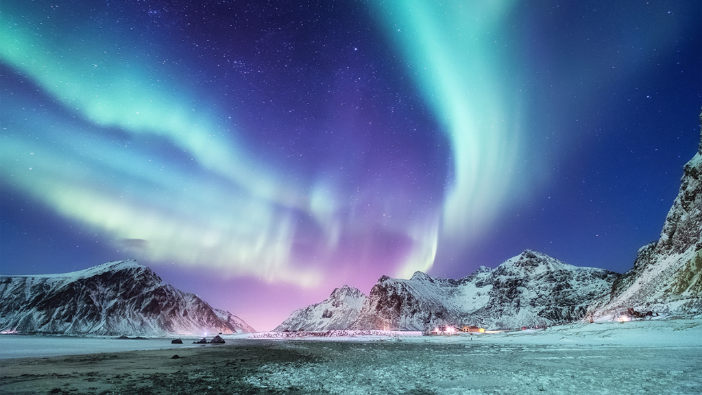 Photo of Aurora borealis