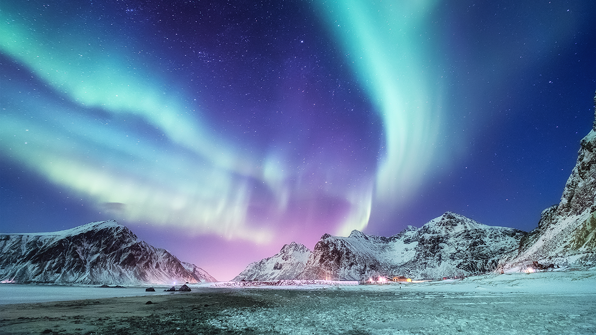 Photo of Aurora borealis
