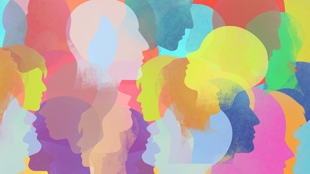 A collage of silhouettes