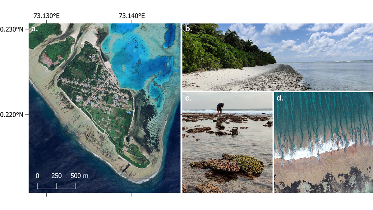 Photos of atoll islands