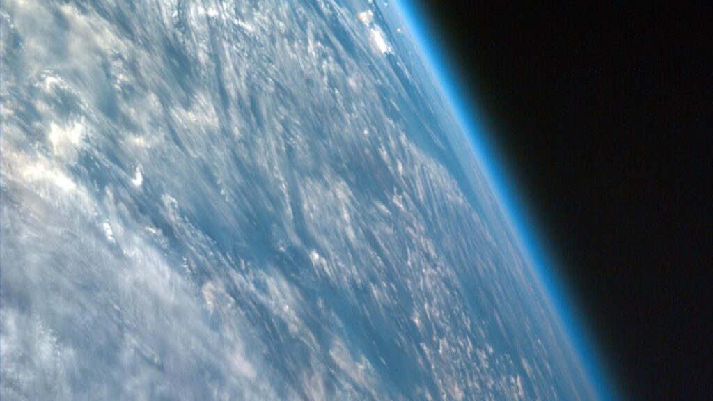 A satellite image of Earth.