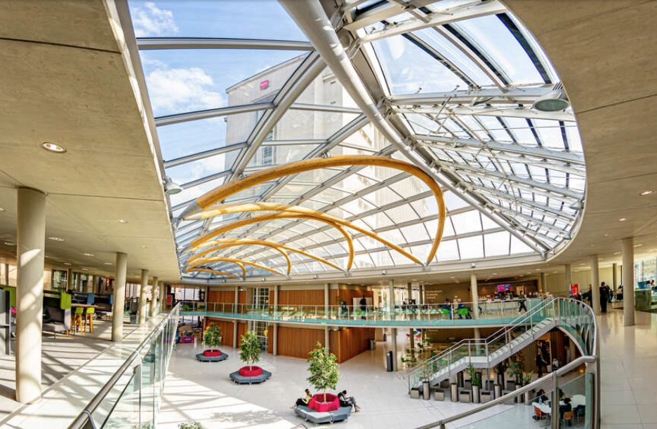 A part of the campus at Nottingham Trent University.