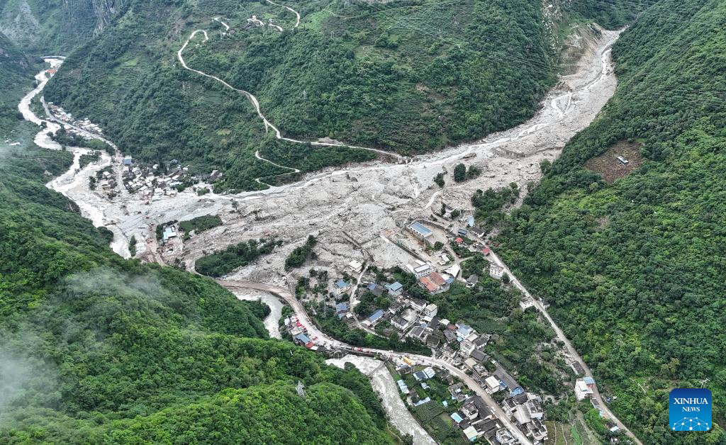 The aftermath of the 3 August 2025 debris flow in the Ridi valley.