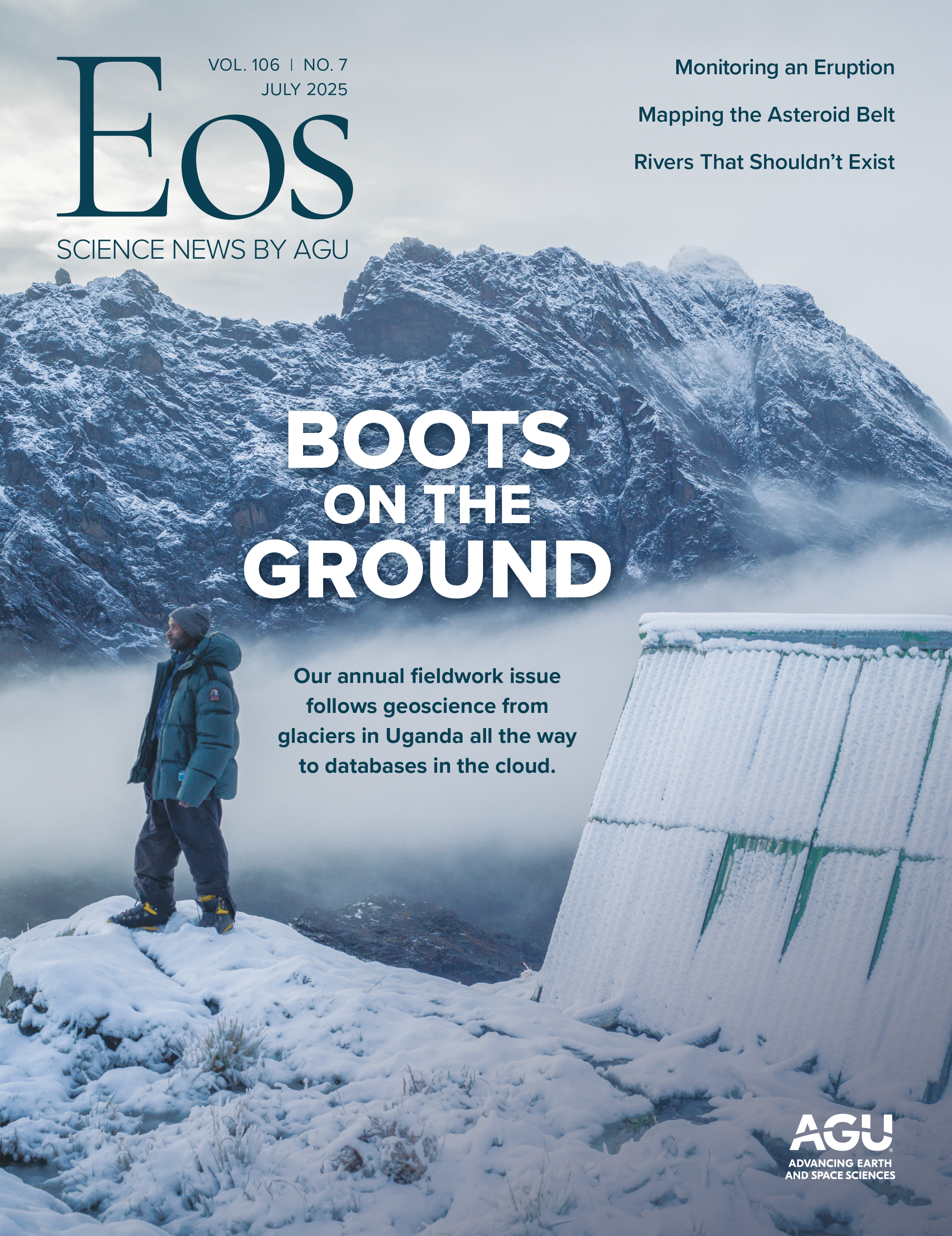 Cover of the July 2025 issue of Eos