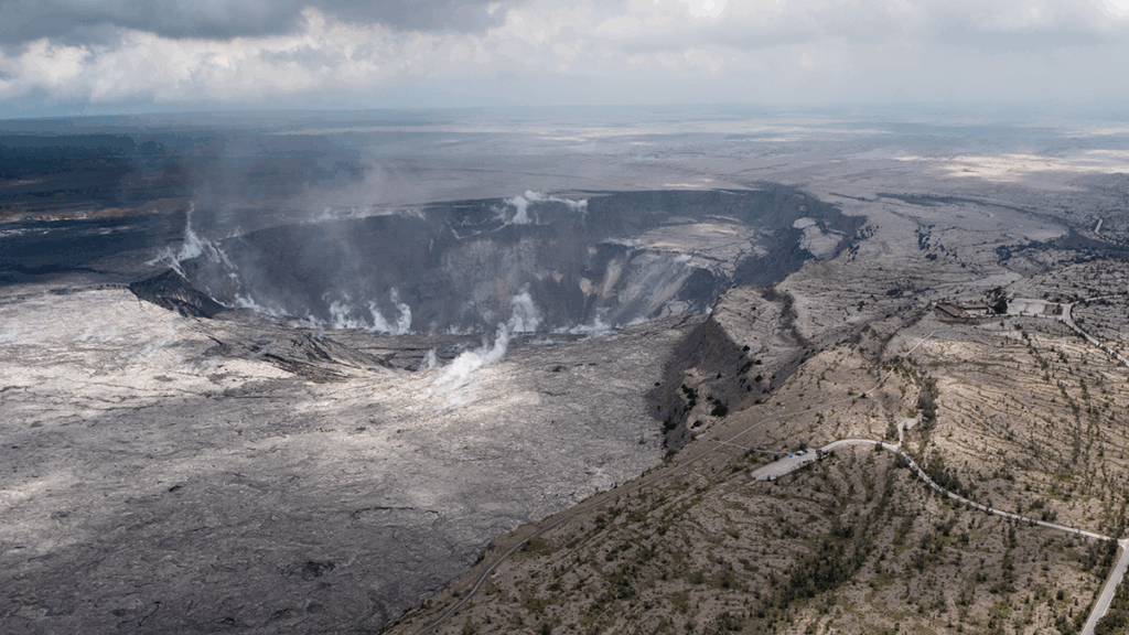 Photo of a large crater