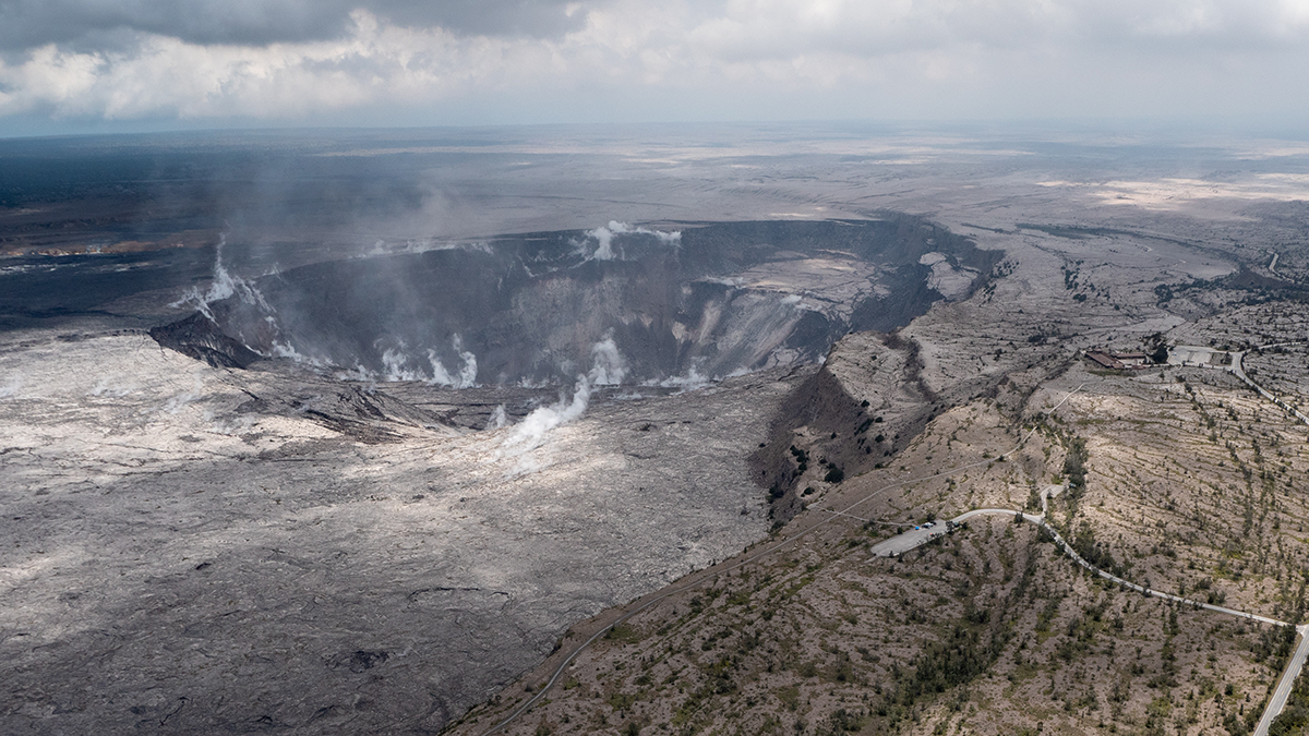 Photo of a large crater