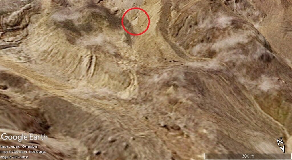 The upper eastern part of the catchment above Dharali before the 5 August 2025 disaster.