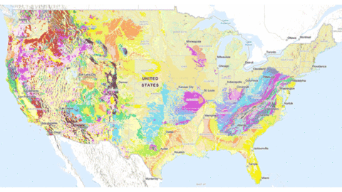 Animation of the Cooperative National Geologic Map from the USGS
