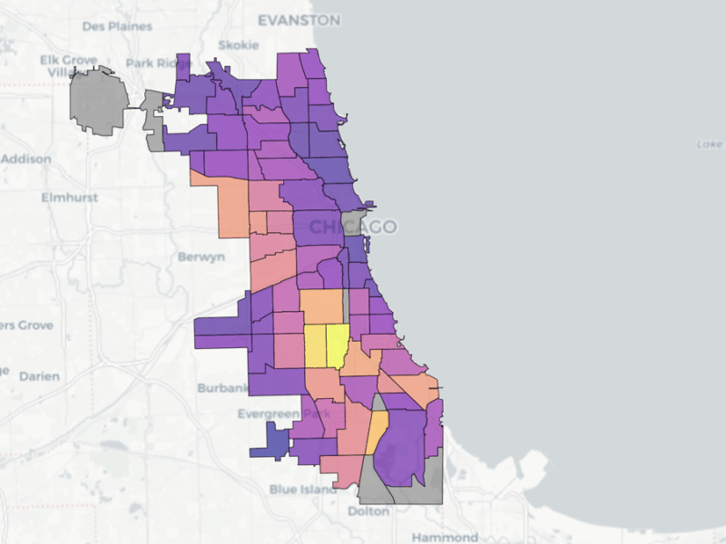 Chicago Soil Maps Childhood Lead Exposure Risk