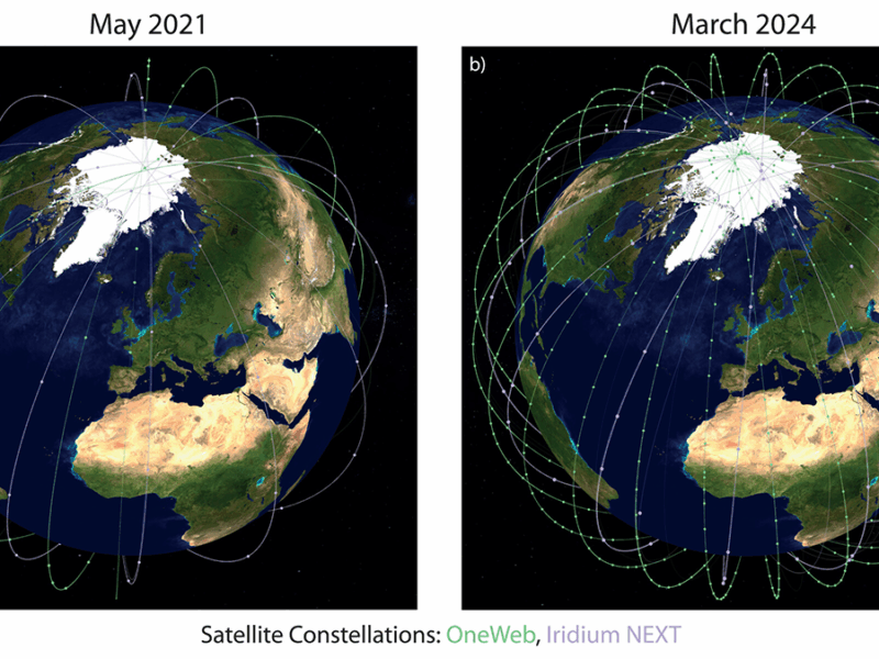 Space Weather Monitoring from Commercial Satellite Mega-Constellations