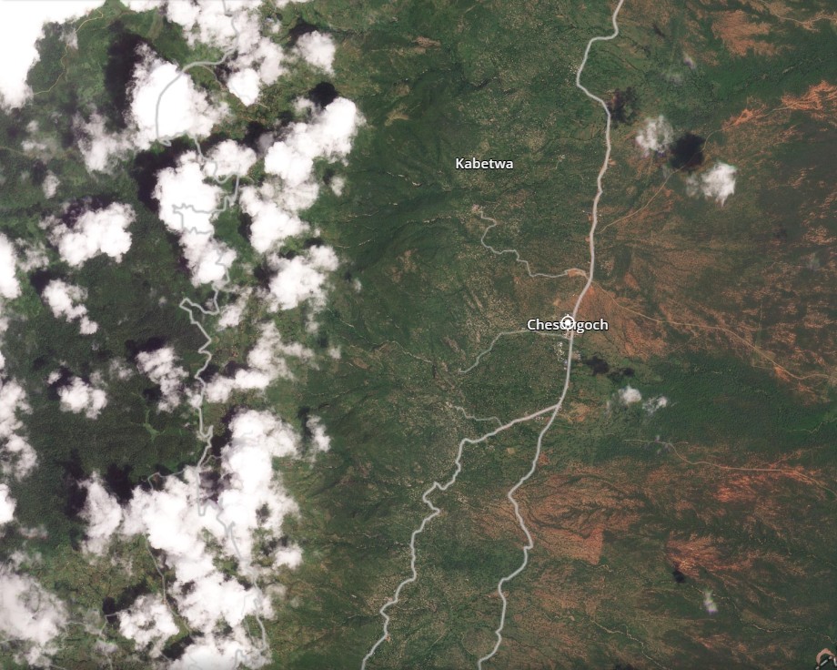 The site of the 31 October 2025 landslides at Chesongoch, Chesongoch, in Elgeyo Marakwet county, Kenya.