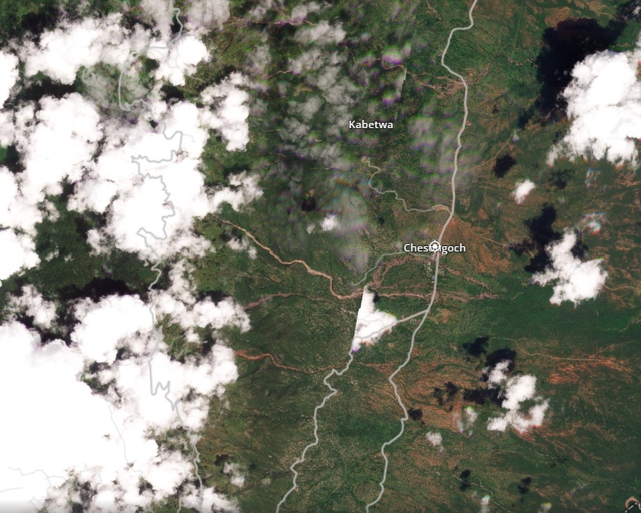 The aftermath of the 31 October 2025 landslides at Chesongoch, in Elgeyo Marakwet county, Kenya. 