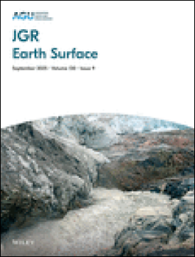 A cover of the AGU journal JGR: Earth Surface