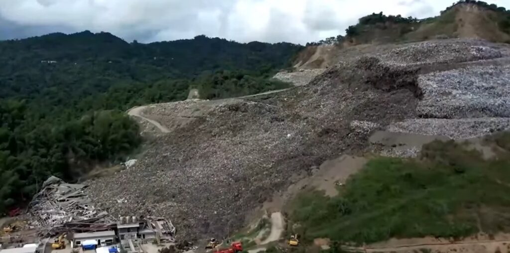 The aftermath of the 8 January 2026 garbage landslide at Banaliw in the Philippines.