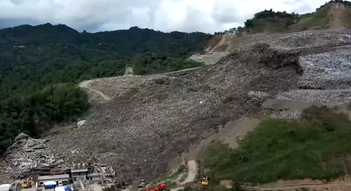 The aftermath of the 8 January 2026 garbage landslide at Banaliw in the Philippines.