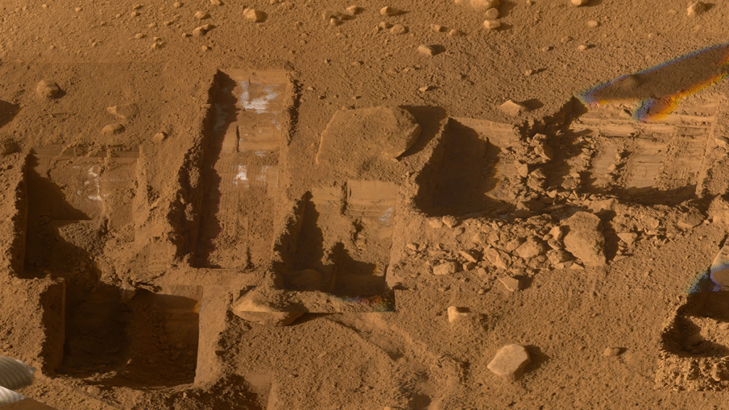 Photo of the surface of Mars.