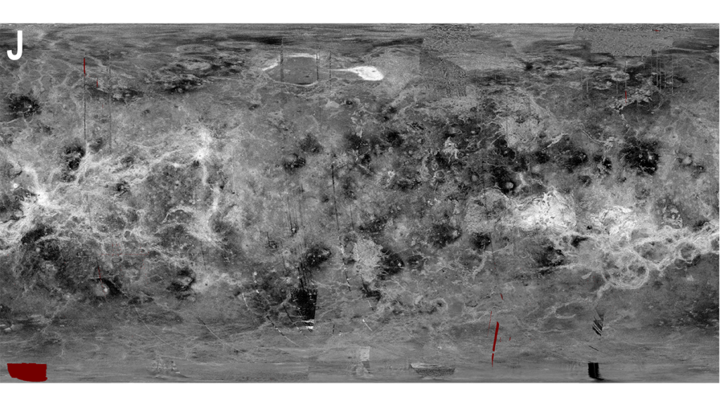 Map of Venus.
