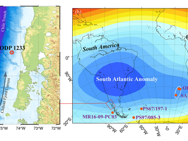 How Sediment Magnetism Captures the South Atlantic Anomaly