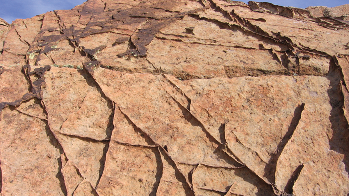 Photo of a rock outcrop.