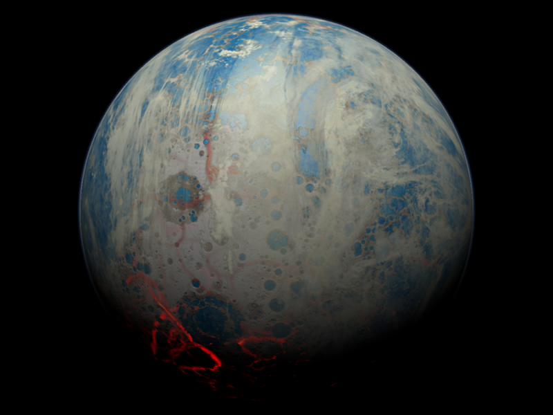 Cosmic Bombardment Created Potential for Prebiotic Chemistry