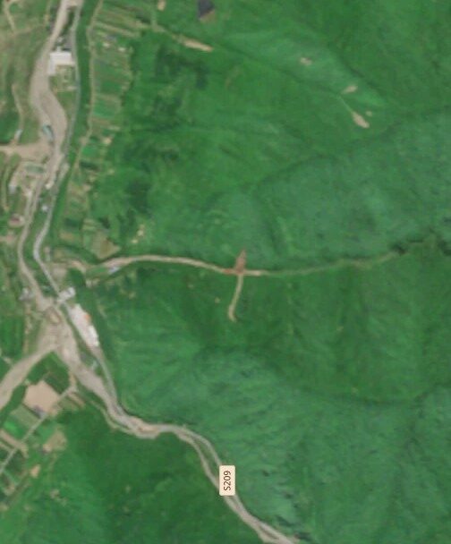 Sentinel image of the aftermath of the 7 July 2026 landslide at Nanhe in Gansu, China. 