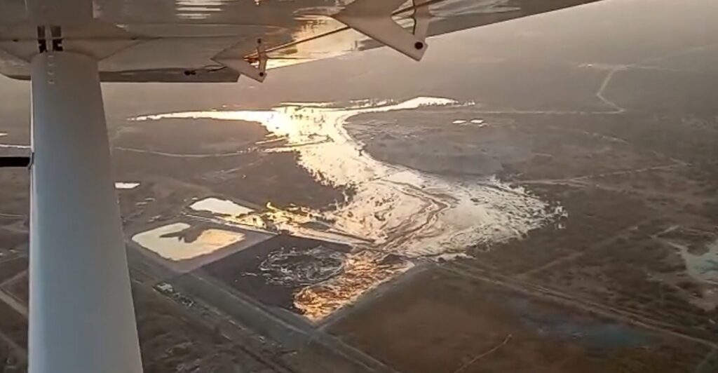 The aftermath of the TSF failures at the Samancor Dikwena tailings storage facility near Brits.