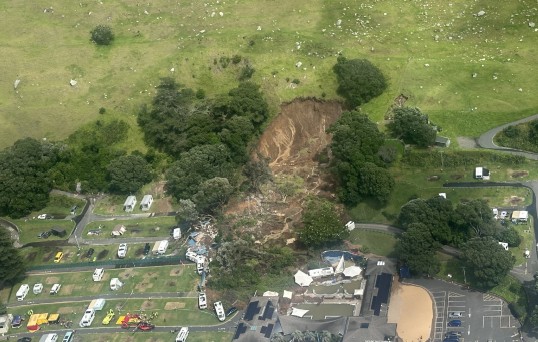 The 22 January 2026 landslide at Mount Maunganui in New Zealand.