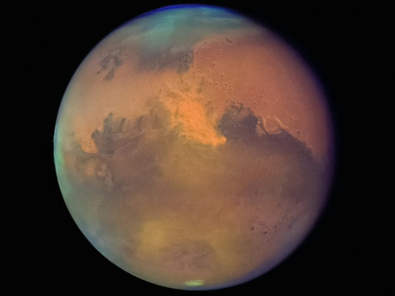 The Magnetic Face of Plasma Irregularities on Mars