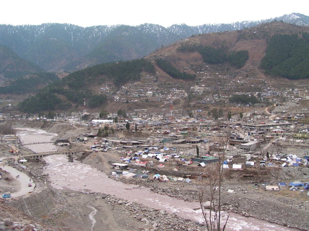 The aftermath of the Kashmir earthquake at Balakot.