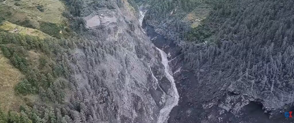 Photograph accompanying Budhi Gandaki flood in Gorkha was smaller and slower than August's Langtang Lirung event