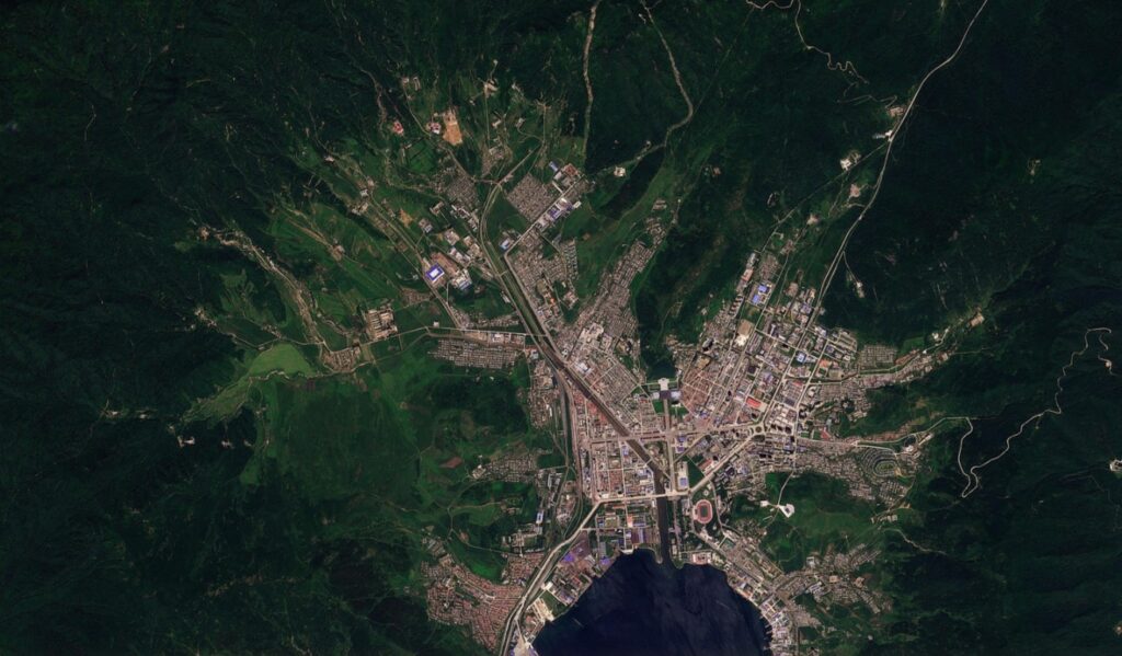 Planet Labs image of Rason prior to the 31 August 2026 rainfall event. 