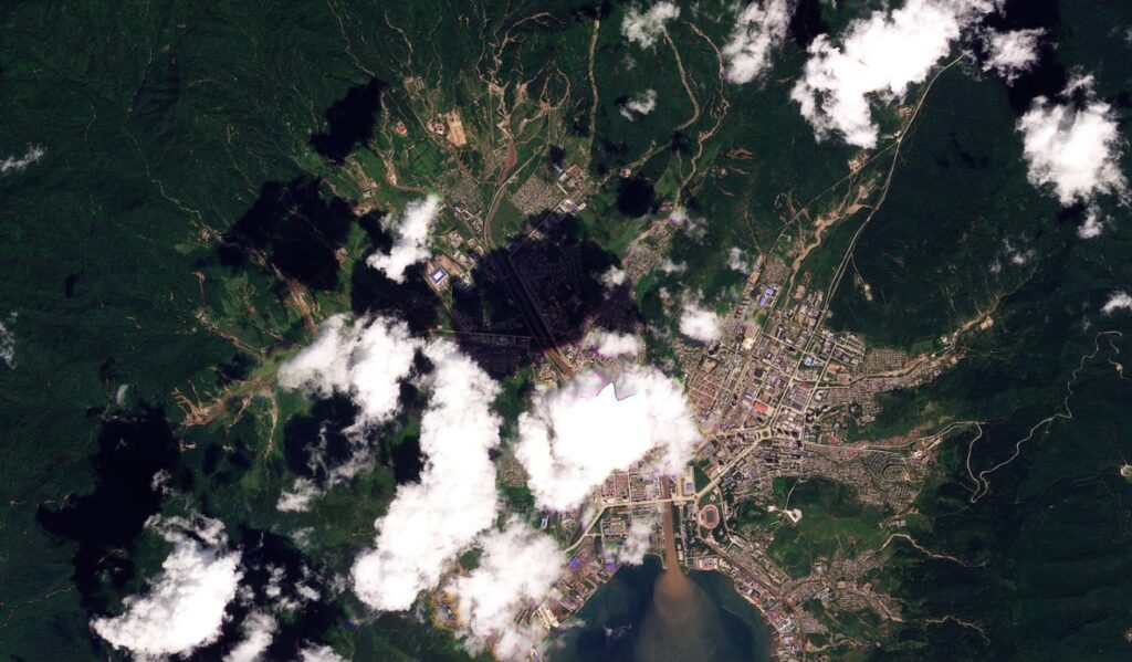 Planet Labs image of Rason after the 31 August 2026 rainfall event.