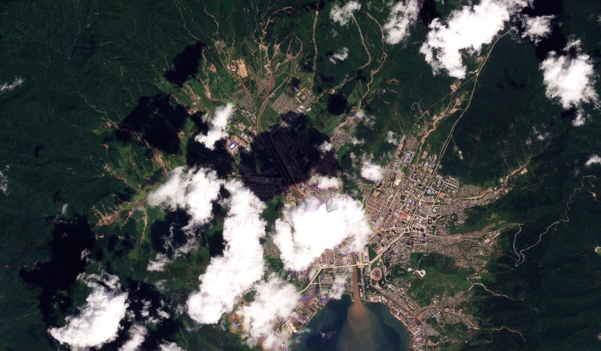 Planet Labs image of Rason after the 31 August 2026 rainfall event.