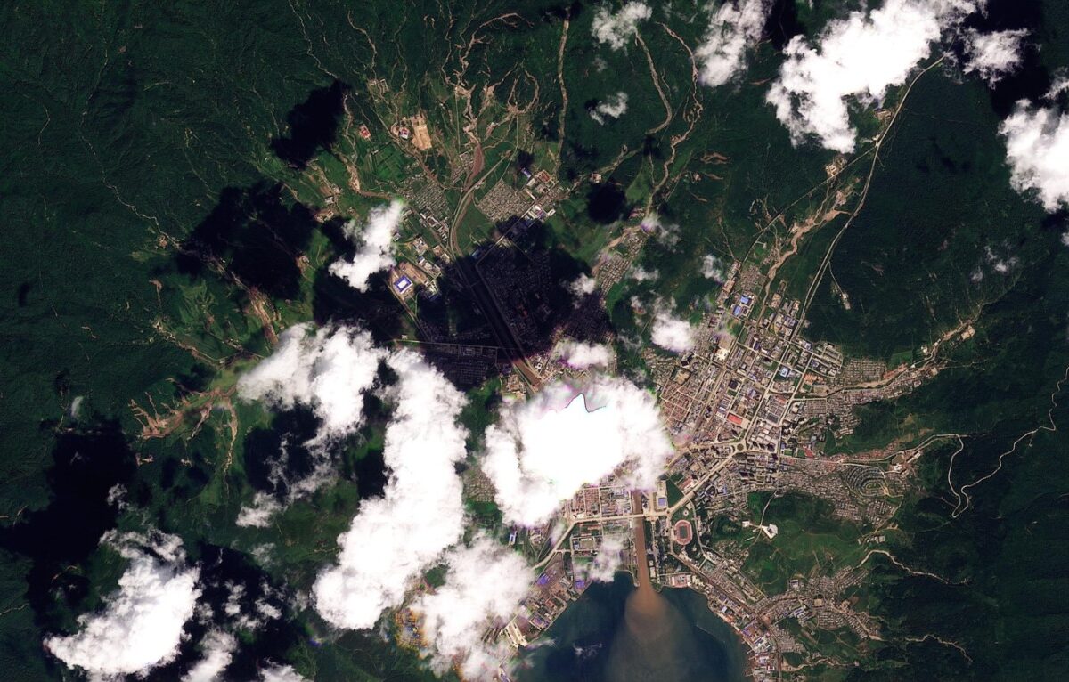 Planet Labs image of Rason after the 31 August 2026 rainfall event.