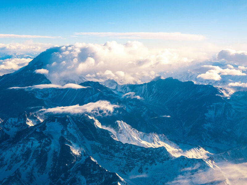 Clouds over the Highest Mountains Dance a Little Differently