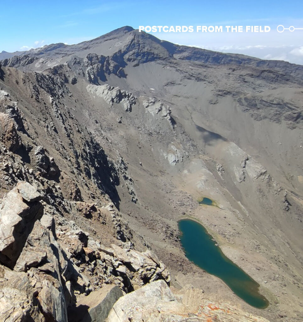 This view shows south facing Laguna Caldera